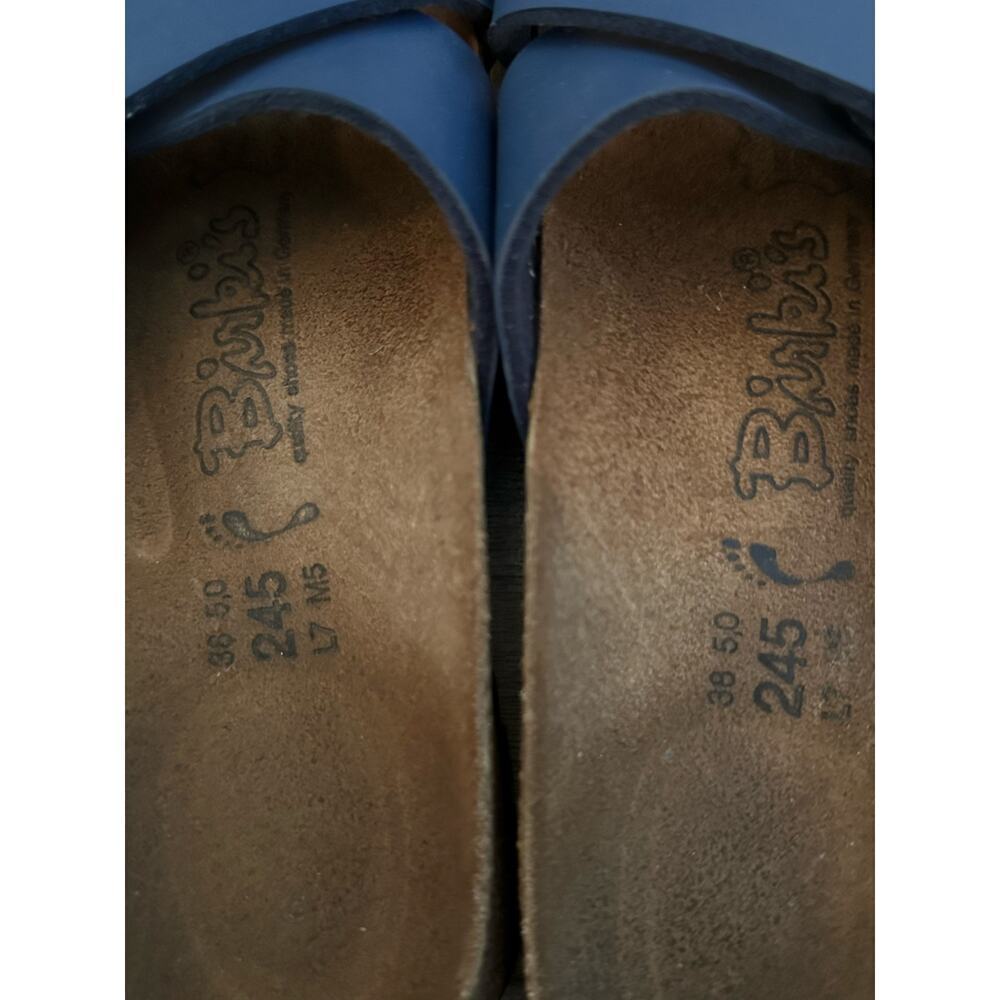 Birkenstock Birki's Women's Blue Santosa Footbed Birko-Flor Sandals Size 7 - Picture 4 of 7